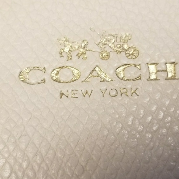 Beige Coach Wristlet - Picture 3 of 4